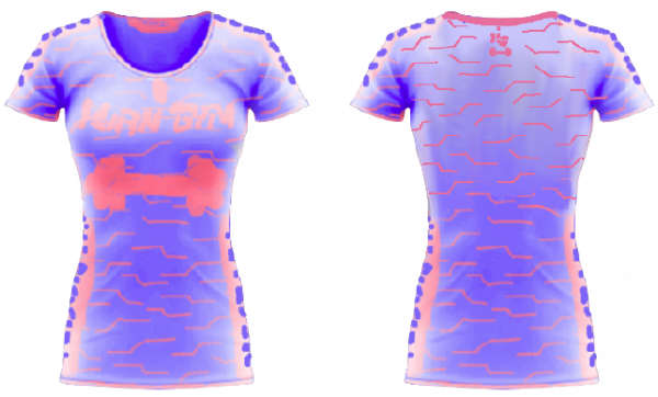 "Kian Gym" activewear T-shirt design (Female's)