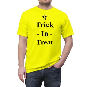 8 "Trick In Treat Halloween 2023" T-shirt (haunted orange) (unisex's)