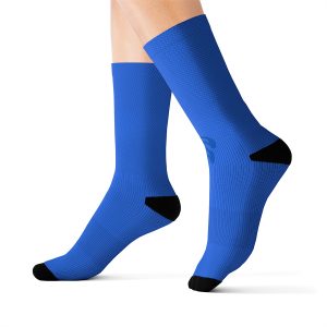 8 plain socks (blue) (unisex's)