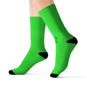 8 plain socks (green) (unisex's)