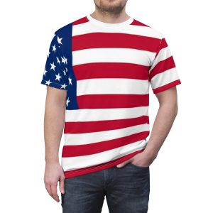 8 "American flag" T-shirt (unisex's)